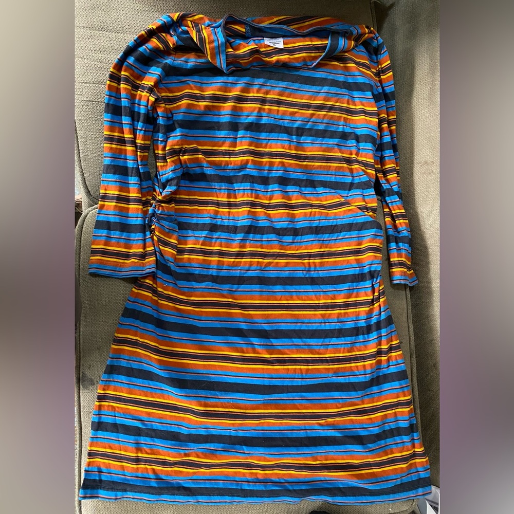 Patagonia, knee / mid length striped dress SIZE XL